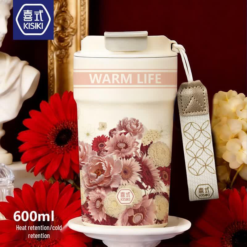 

Ceramic-Lined Insulated Dual-Drink Travel Mug 600ML