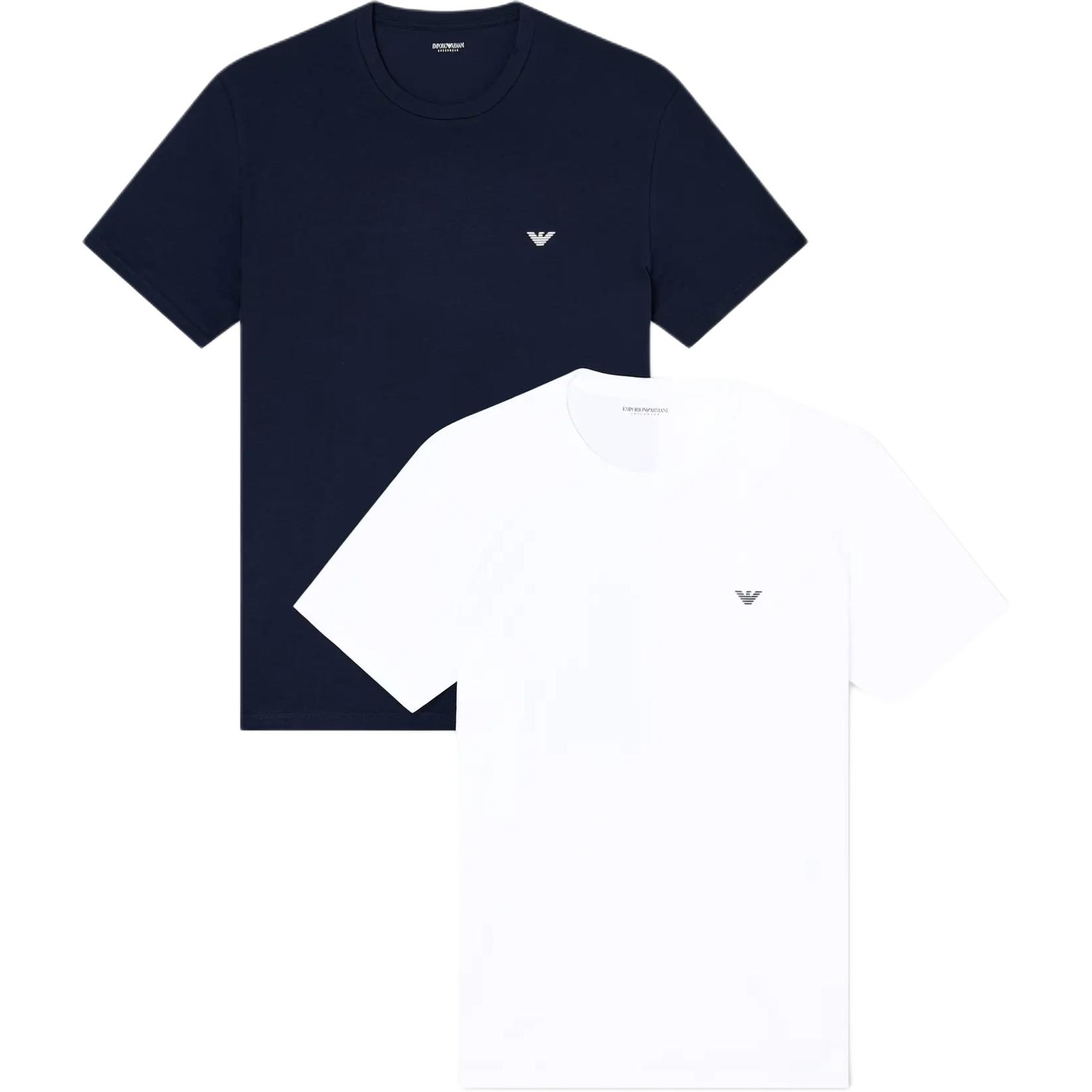 Emporio Armani FW25 Short Sleeve Crew Neck Eagle Logo Printed T-Shirt Men tops EM000391-AF10776-MB088