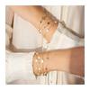 Fashion Bracelet Jewelry 925 Sterling Silver Clover Bracelet Chain for Women Charms Gold Plated  Bracelet