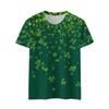 Damen T-Shirt Tee Print Kurzarm Täglich Wochenende Mode Basic Regulär Oberteil St. Patrick's Day