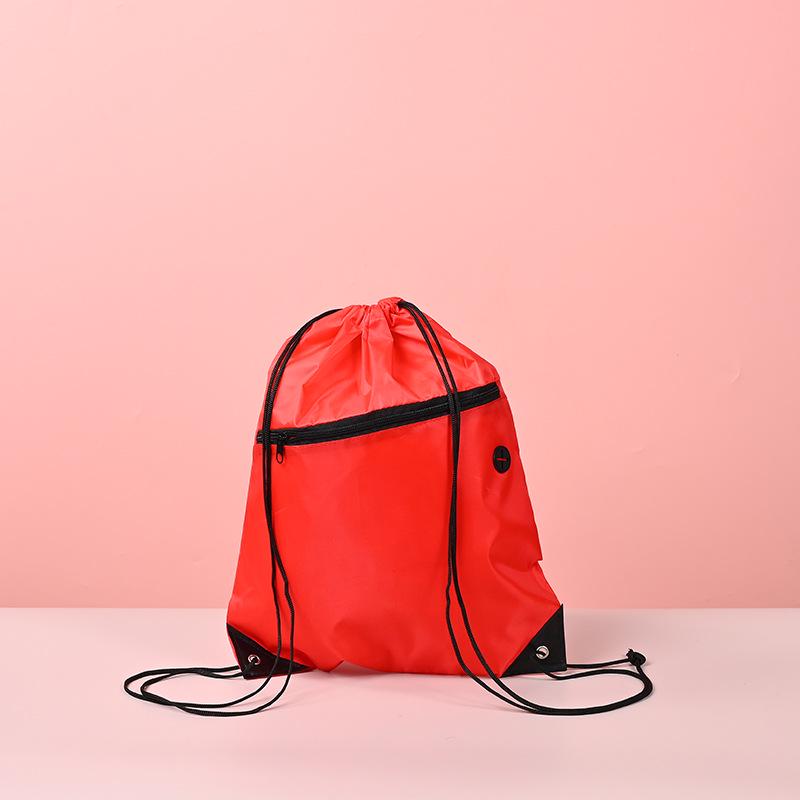 Maßgeschneiderter wasserdichter Oxford-Rucksack mit Kordelzug: Sport/Fitness Studenten Tasche mit Reißverschluss