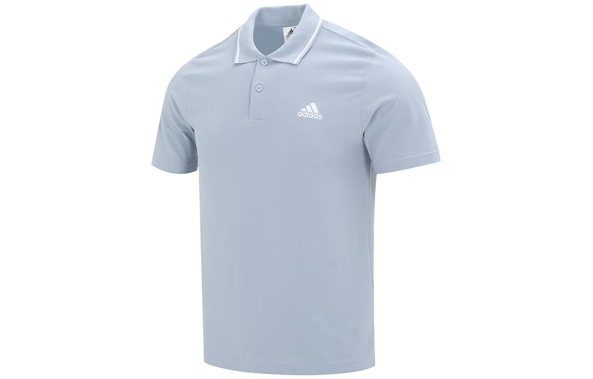 Adidas Polo Shirt Men s Blue Gray IJ6108 S
