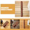 2Pcs Vintage Bamboo Calligraphy Brush Roll Organizer Paint Brush Holder Portable Pen Painting Tool Case for Beginners Travel