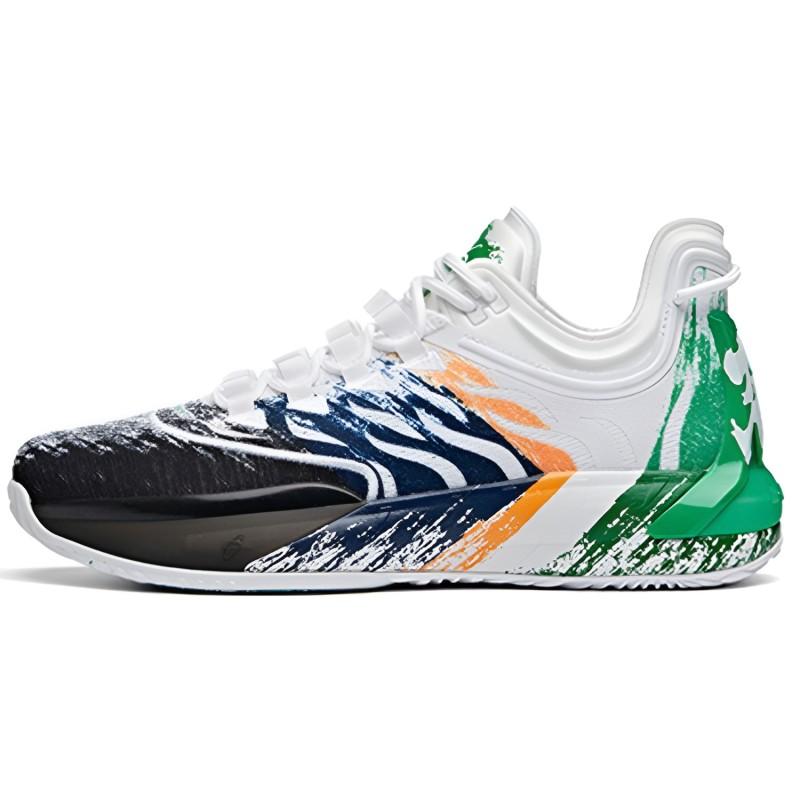 

Anta GH1 Gordon Hayward Cushioning Anti-Slip And Wear-Resistant Low-Top Basketball Shoes Men s Black White Green Sneakers 112021103-2 45