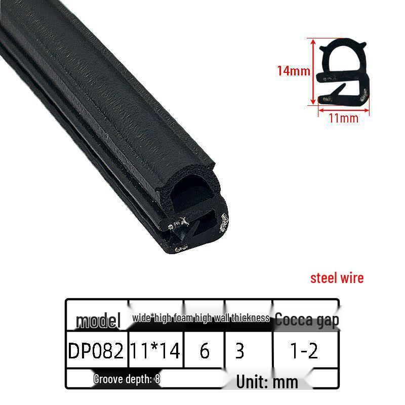Customizable EPDM U-Shaped Rubber Sealing Strip for Electrical Cabinets and Car Doors