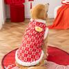 Large Dog Plaid New Warm Vest Festive Pet Clothing Golden Retriever Border Collie