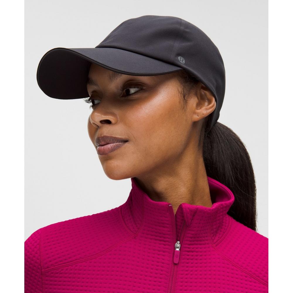 Lululemon Waffle Knit Half Zip Long Sleeve Shirt Berry Rumble