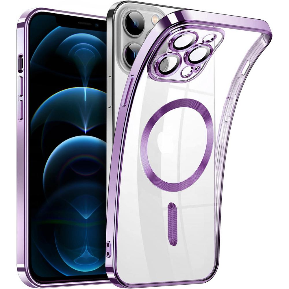 iPhone 12 Pro Case, Electro MagSafe, Purple + Screen Protector