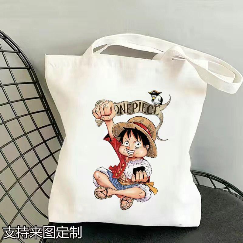 Japan cartoon comics One Piece Student Canvas Bag Large Capacity Study Bag Anime-Style Shoulder Bag 0029