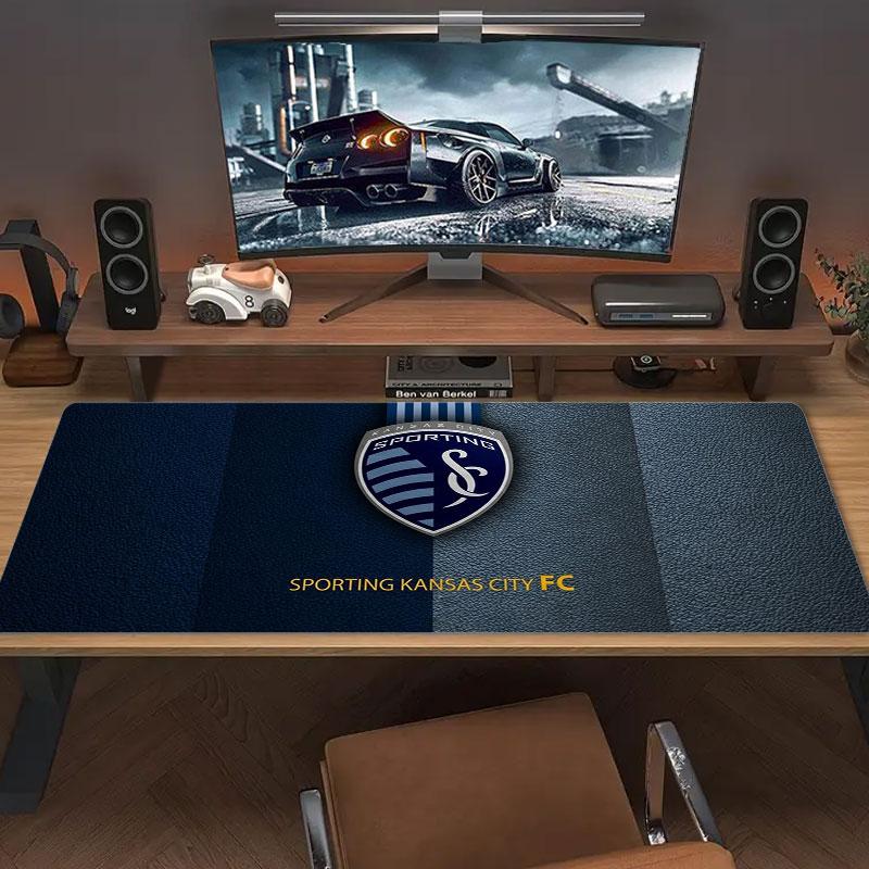 Sporting Kansas City Large Size Mouse Pad Large Gaming Table Cushion Non-slip Laptop Tablet Big Mousepad XXL Mat Mini PC Playmat With Lock edge