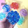 Crunchy Stress Ball Bead Filled Anxiety Relief Shapeable Squeeze Sensory Transparent Toy Portable Travel Moldable Clear Pinch Fidget