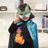 Kids Cartoon Children's Day Witch Halloween Party Cloak Dinosaur Cape Hooded Cloak Cosplay Costume