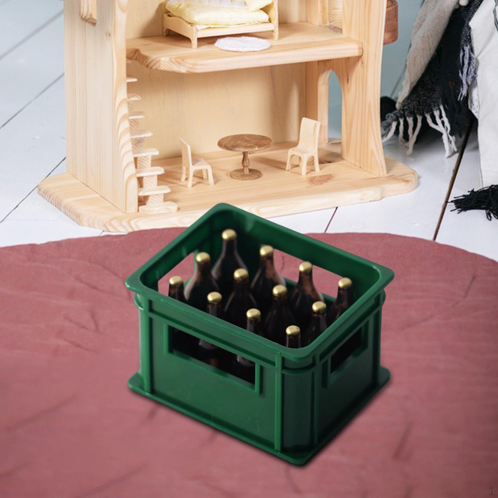 

Dollhouse Miniature Beer Model Toy Accessories Glass Wine Frame for Girls Doll