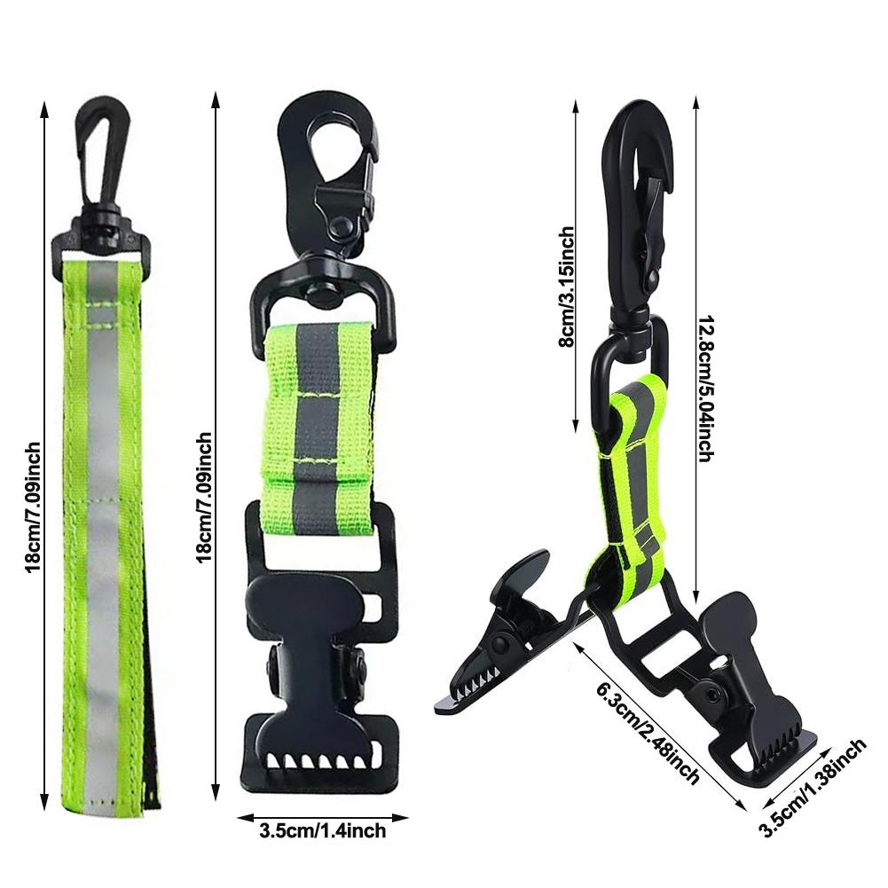 Portable Firefighter Safety Glove Strap Universal Durable Glove Keeper Clips Multifunction Mitten Hanger Guard