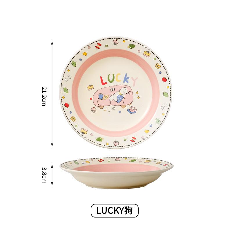 Cute Rice Bowl 2025 Tableware Household Bowl Gift Box Set Cartoon Dessert Bowl Souvenir Ceramic Rice Bowl