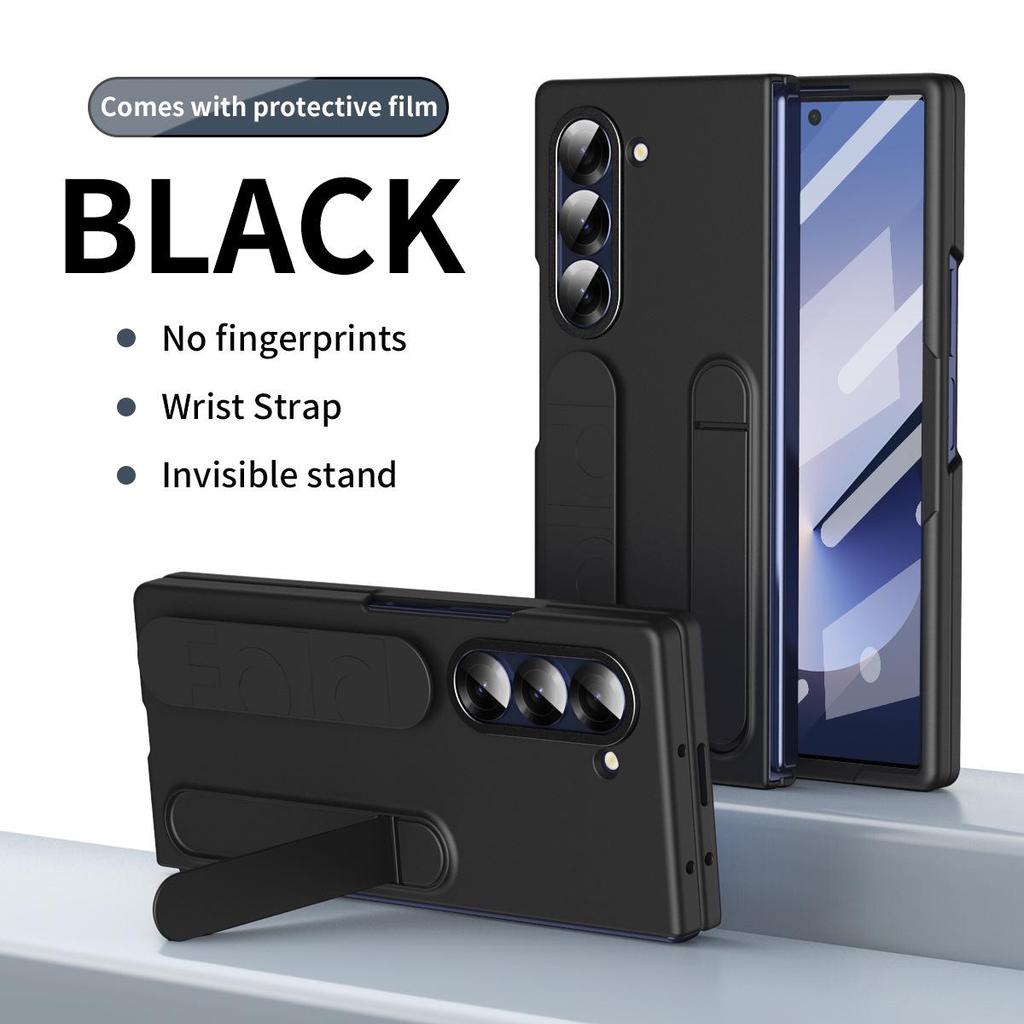 Etui do Samsung Galaxy Z Fold7/6: Zintegrowana podstawka, folia i pasek na nadgarstek do Fold5/4.