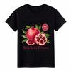Farm Fresh Pomegranate T-Shirt, Ruby Red Delicious Fruit Graphic Tee