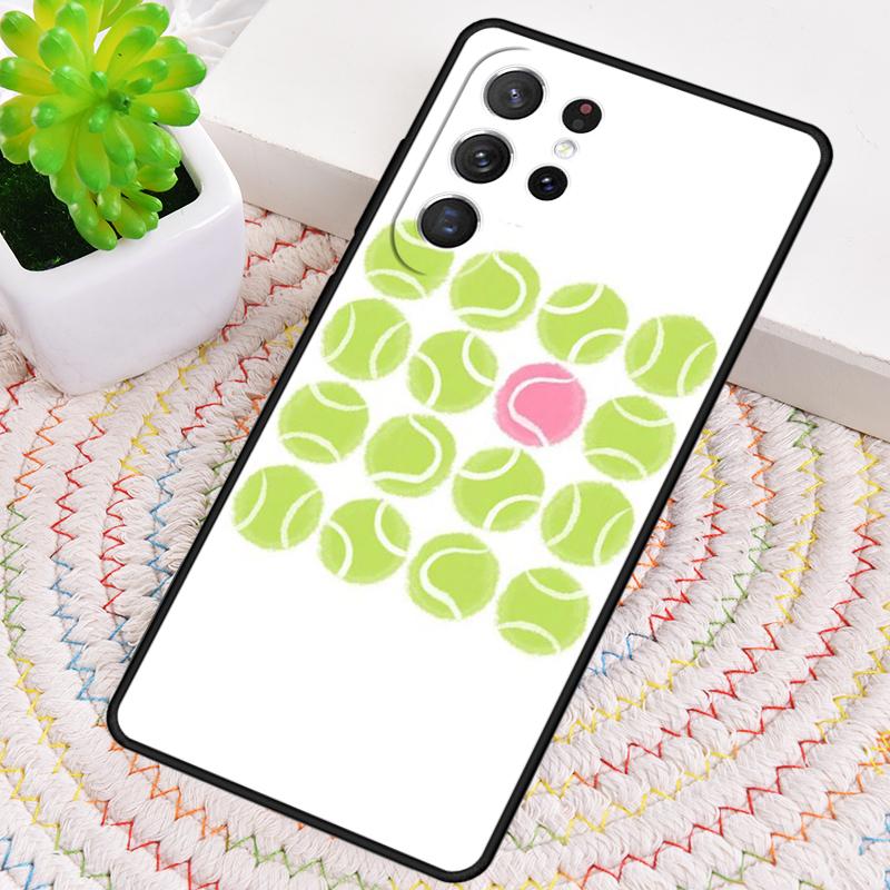 Tennis Balls TPU Phone Case For Samsung Galaxy Note 10 Pro S26 S25 S24 S23 S22 Ultra Plus S21 FE S20 Shockproof Cover