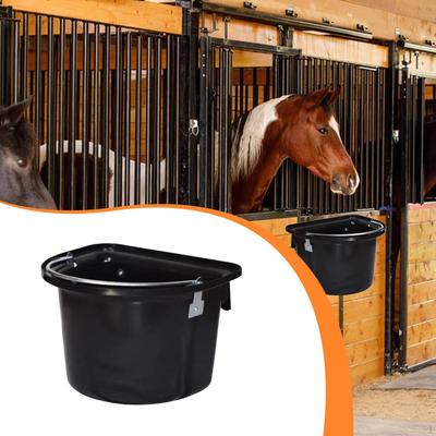 Balde Comedero para Caballos Colgante Suministros de Alimentación Comida, Contenedor para Ganado