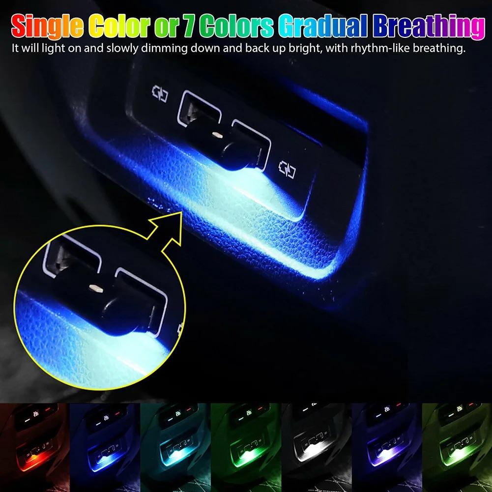 USB Atmosphere Light Mini USB LED Car Interior Light with Multiple Color Options for Atmosphere Lighting