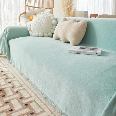Korean Style Solid Color Chenille Sofa Towel for Living Room Home Decoration Sofa Cover Couch Cover All-inclusive Sofa Blanket