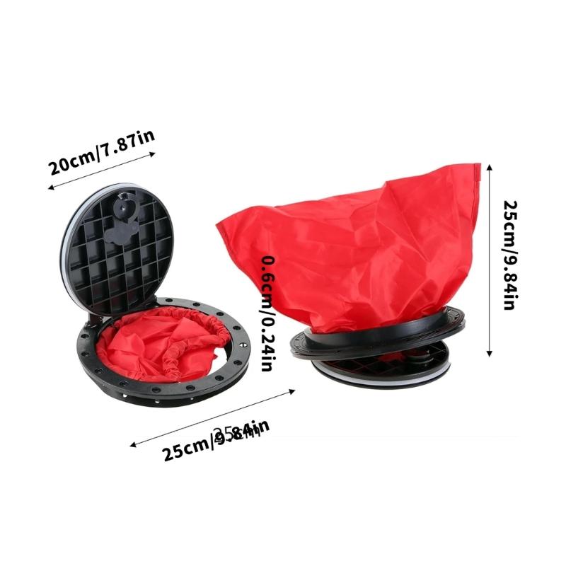 8In Round Hatches Cover Deck Plate Accessories Hatches Cover with Waterproof Bag for Kayaks Boats Fishing Rigging