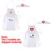 Doctor Nurse Cosplay Uniform and Hat for Kids White Apron Pretend Play Toy Kindergarten Family Costumes Educational Toys