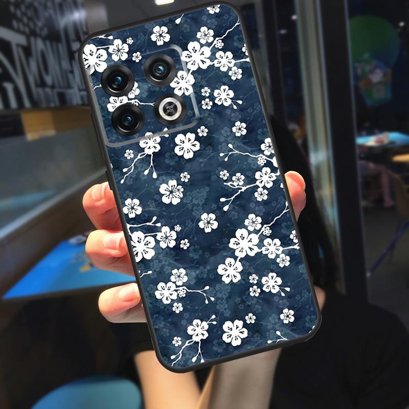 Custodia Floreale Ciliegio Per OnePlus 12R 13 R 12 11 9 10 Pro 8T 9RT 10T OnePlus Nord 4 CE 2 3 Lite N20 N30