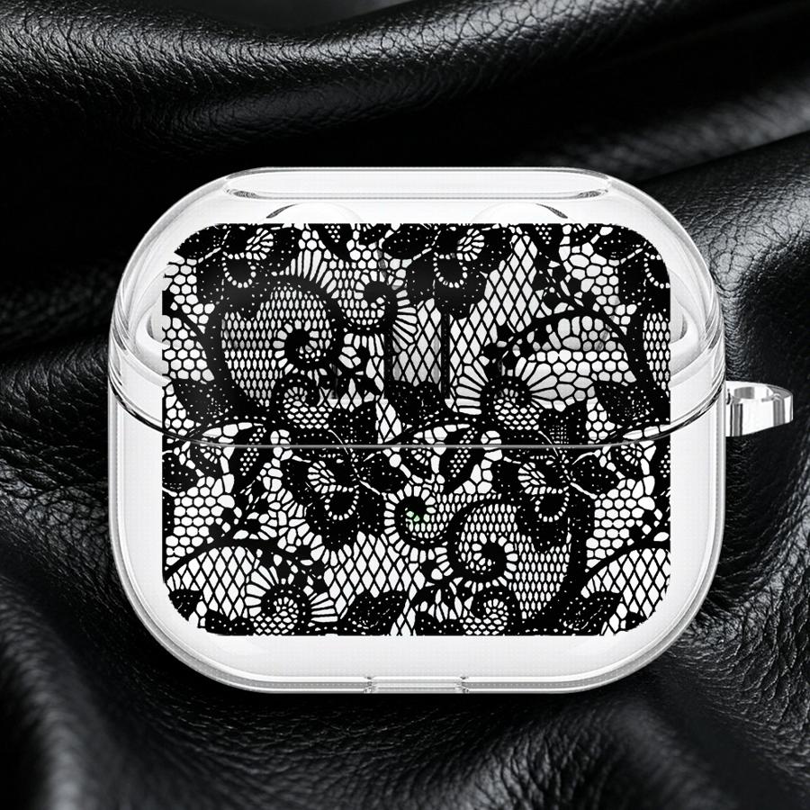 Flower Stamen Pattern Clear Earphone Cases Cover With Hook Case For Samsung Galaxy Buds 4Pro 2Pro 4 Pro 3Pro Live 3 FE 2