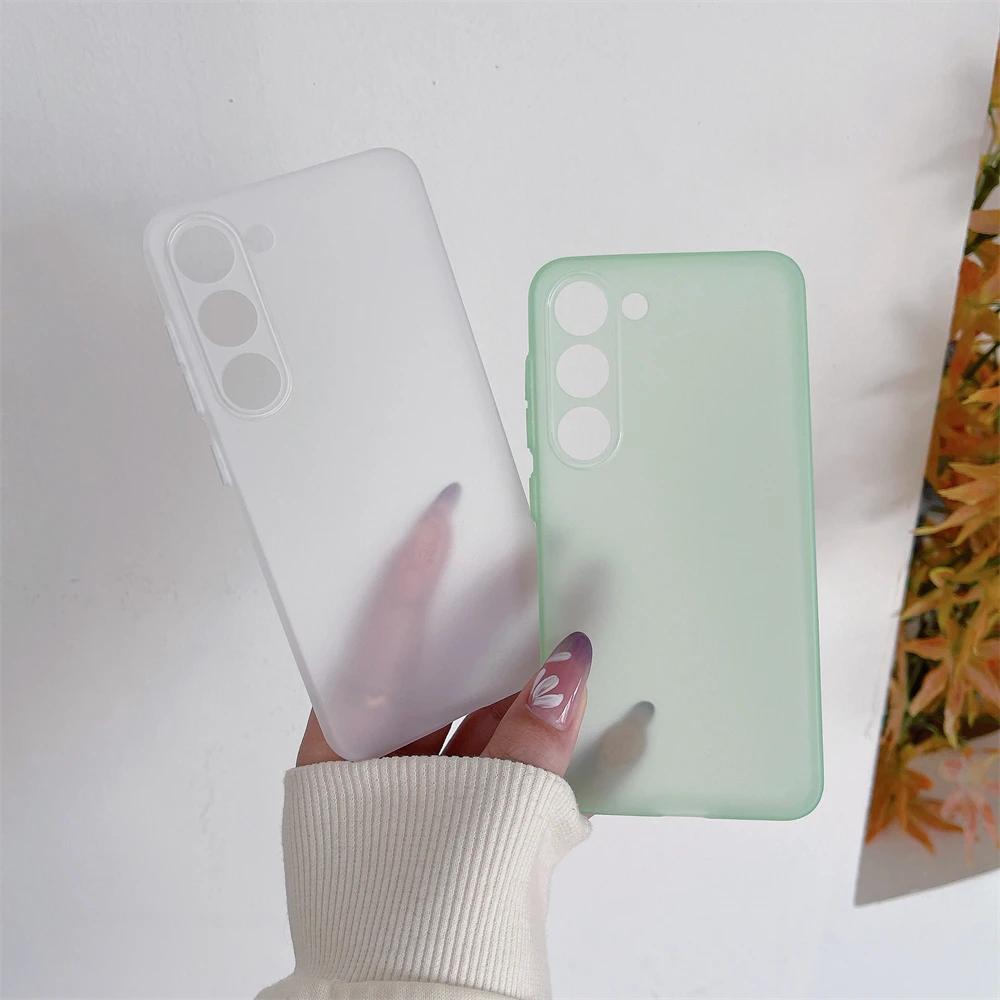 Ultra Thin Matte Translucent Phone Case for Samsung Galaxy S26Ultra S26 Pro S25 Edge S24 S23 A57 A37 A27 A17 A07 A54 Note20Ultra Camera Protect Cover
