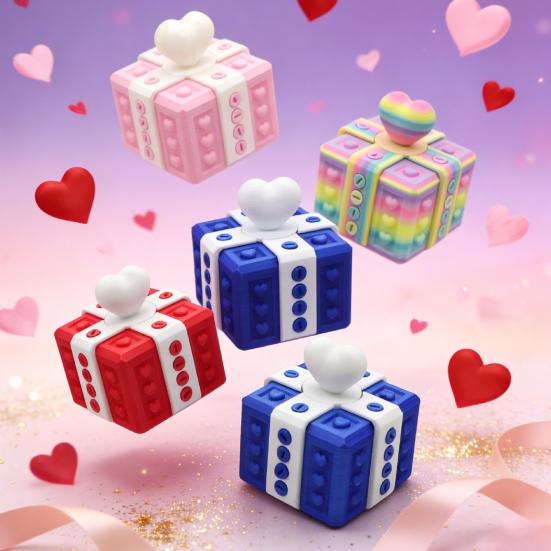 Annoying Gift Box 3D Printed Puzzle Gift Box Reusable Prank Screw Present Boxes Novelty Money Card Container for Birthday Christmas