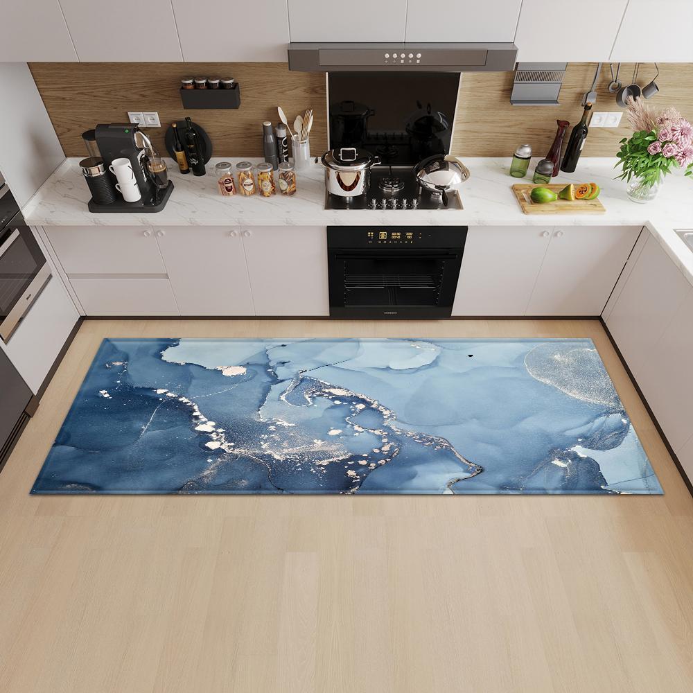 Marble Kitchen Mat Porch Door Mat Bathroom Door Floor Carpet Bedroom Corridor Non-slip Mat
