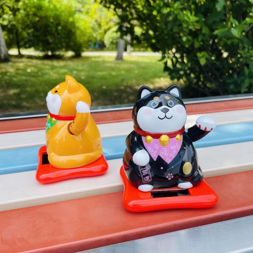 Solar New Lucky Cat Car Ornaments Interior Styling Accessories Holiday Gifts for Home Car Hotel Restaurant Decor Craft