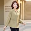 Camicia da Donna Hodo Stile Cinese Nuovo di Mezza Età a Maniche Lunghe