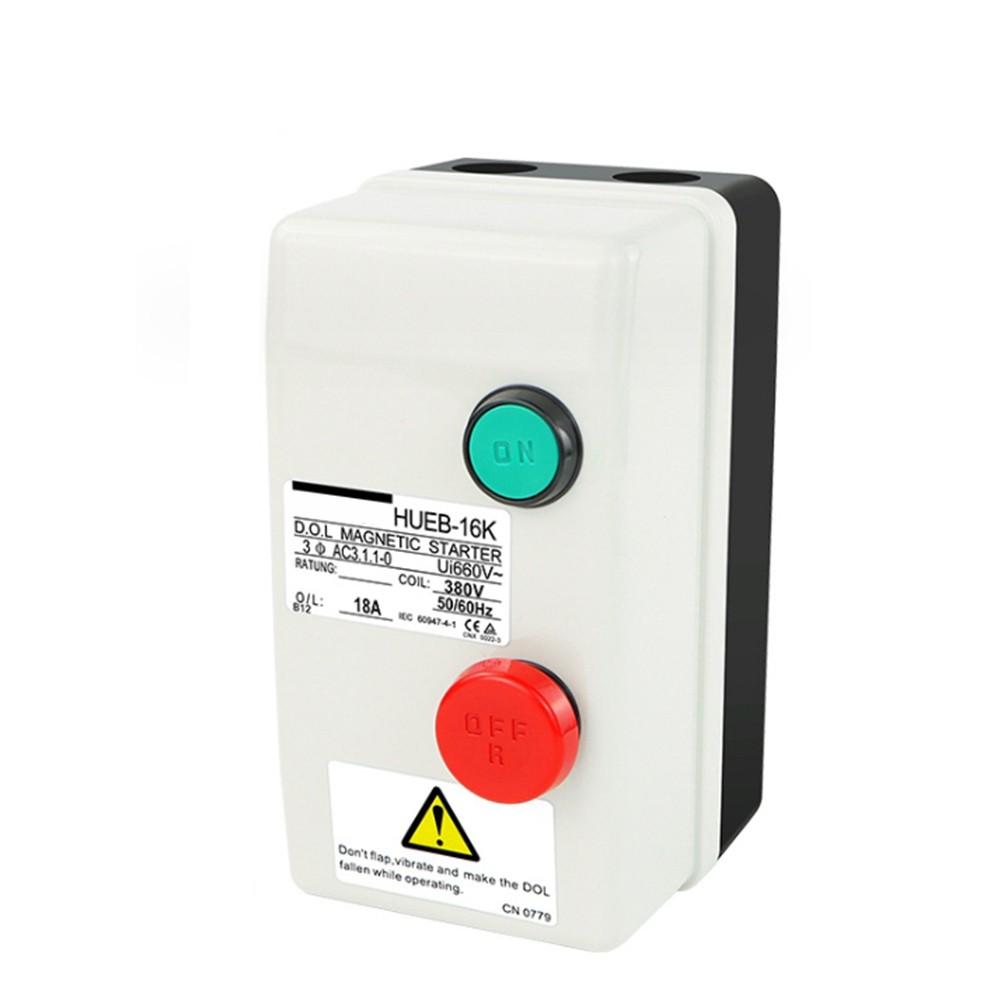 1pc 3Phasé 380V Interrupteur Démarreur Moteur Électrique Magnétique Étanche Pour Compresseur