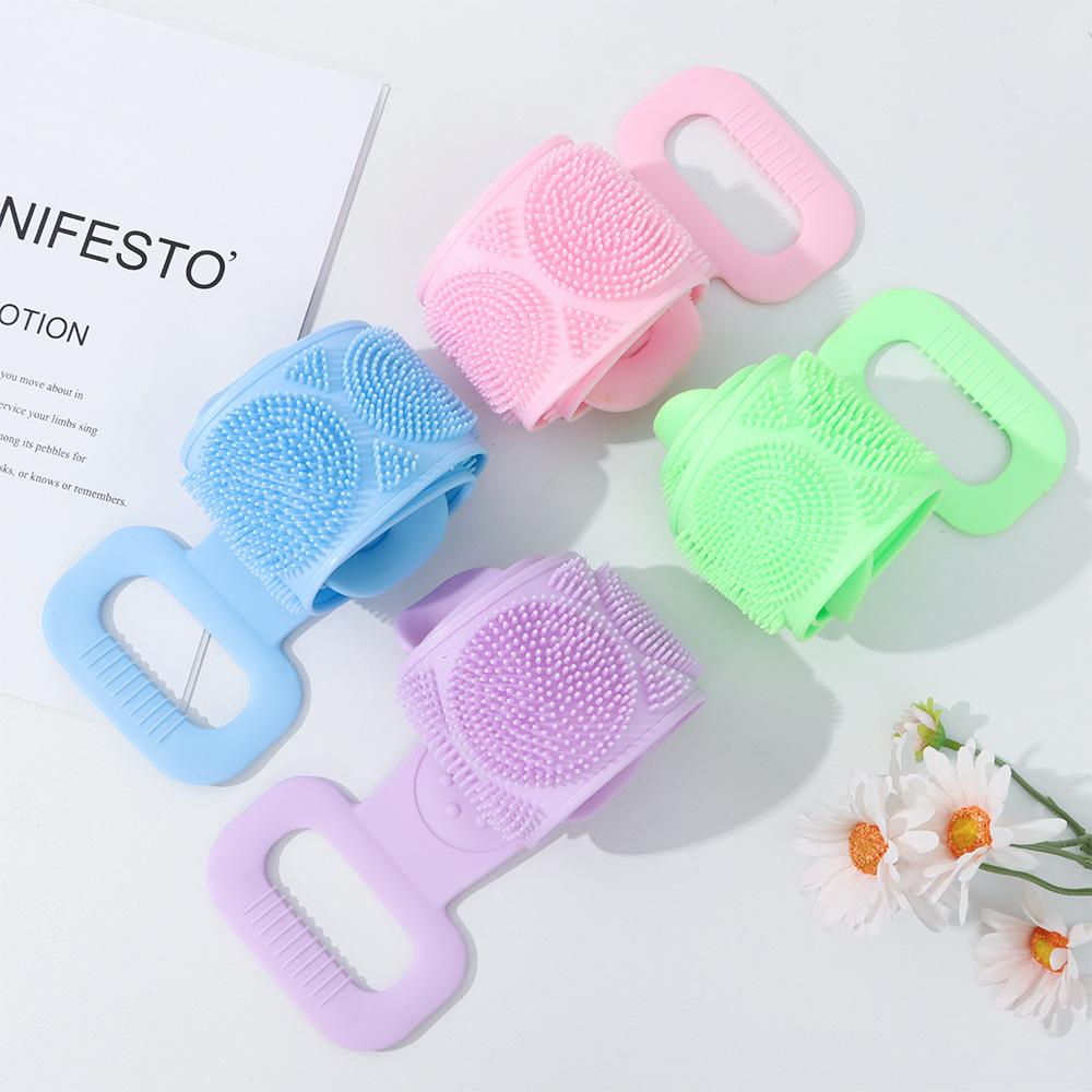 

High Quality Double Sided Extended Bath Towel Rub Back Brush Massage Shower Scrubber