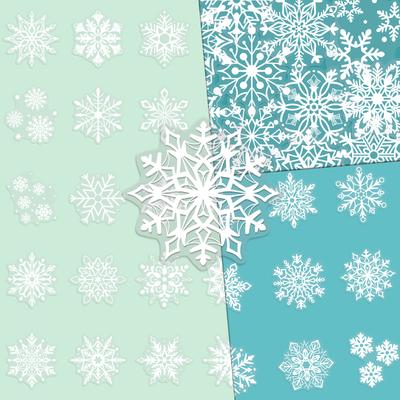 50 Transparent Original Snowflake Stickers for A Fresh and Clean Christmas Decoration, Water Cup Window Stickers