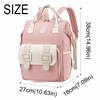 Korean Style Diaper Bag Backpack Durable Large Capacity Travel Backpack Practical Wear-resistant Mommy Bag Daily Outings
