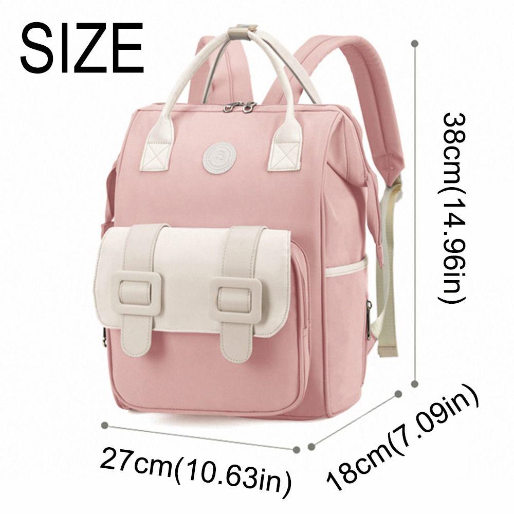 Korean Style Diaper Bag Backpack Durable Large Capacity Travel Backpack Practical Wear-resistant Mommy Bag Daily Outings