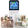 Digital Indoor Thermohygrometer with Wet Dry Comfort Guide and 24 Hour Memory for Temperature and Humidity Tracking