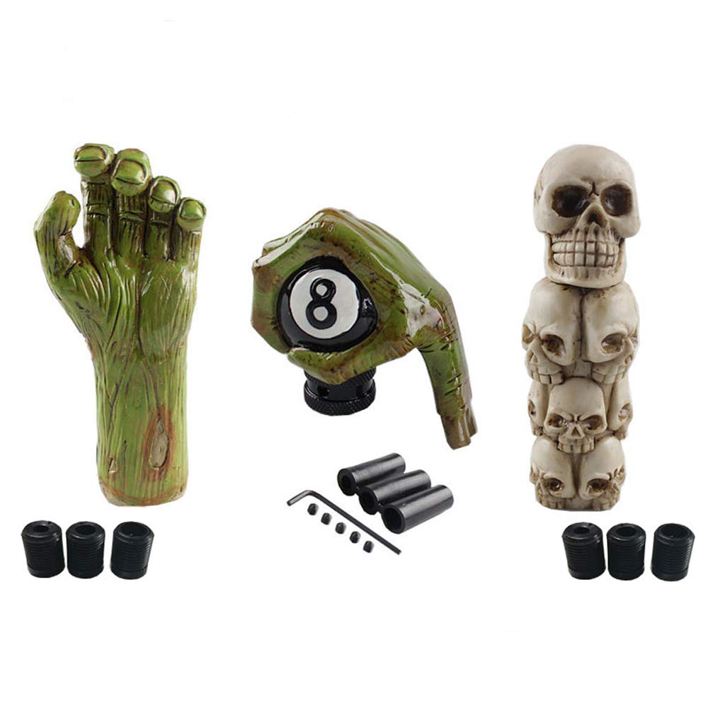 BAOQI Shift Knob Truck Universal Skull Style Car Truck Manual Lever Lever Knob Resin