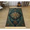 Prayer Carpet with Tassels Anti Slip and Foldable Carpet Places Such As Family Lobbies and Living Rooms for Home Decoration