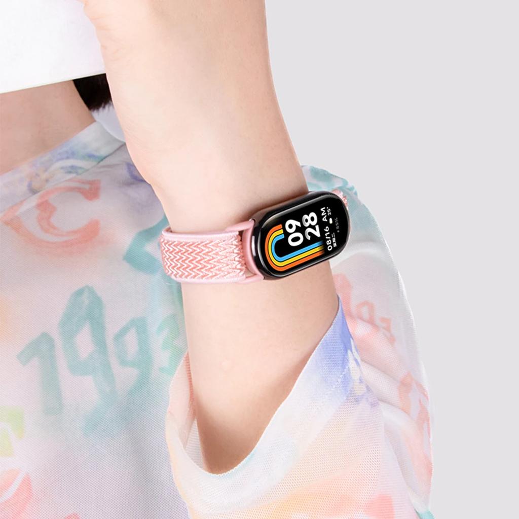 Elastic Nylon Loop Band for Xiaomi Band 10/9/8 Breathable Braided Sport Strap for MiBand 10/9/8 Watch Replacement Bracelet New