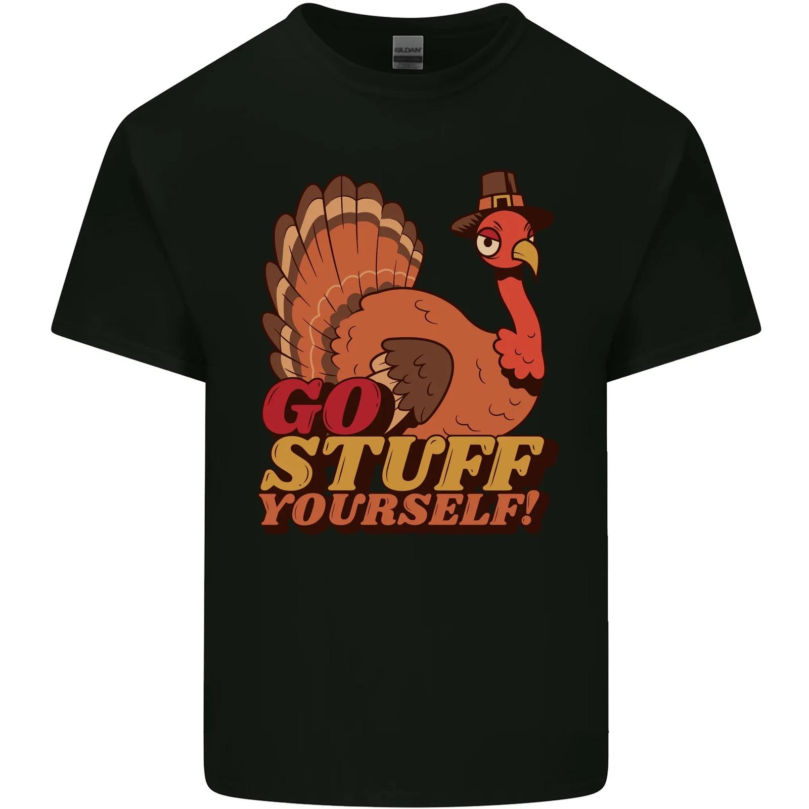 Stuff Yourself Funny Vegetarian Vegan Turkey Kids T-Shirt Childrens 2XL