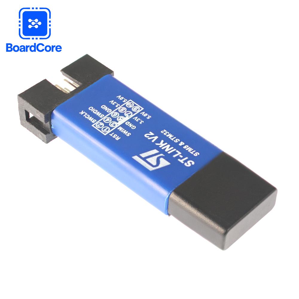 ST-Link V2 STM32 STM8 ST LINK Simulator Download Programming with Cover DuPont Cable