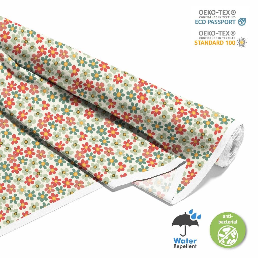 Outdoor Dekostoffe Oxford - Motiv Blumen I Dx5236