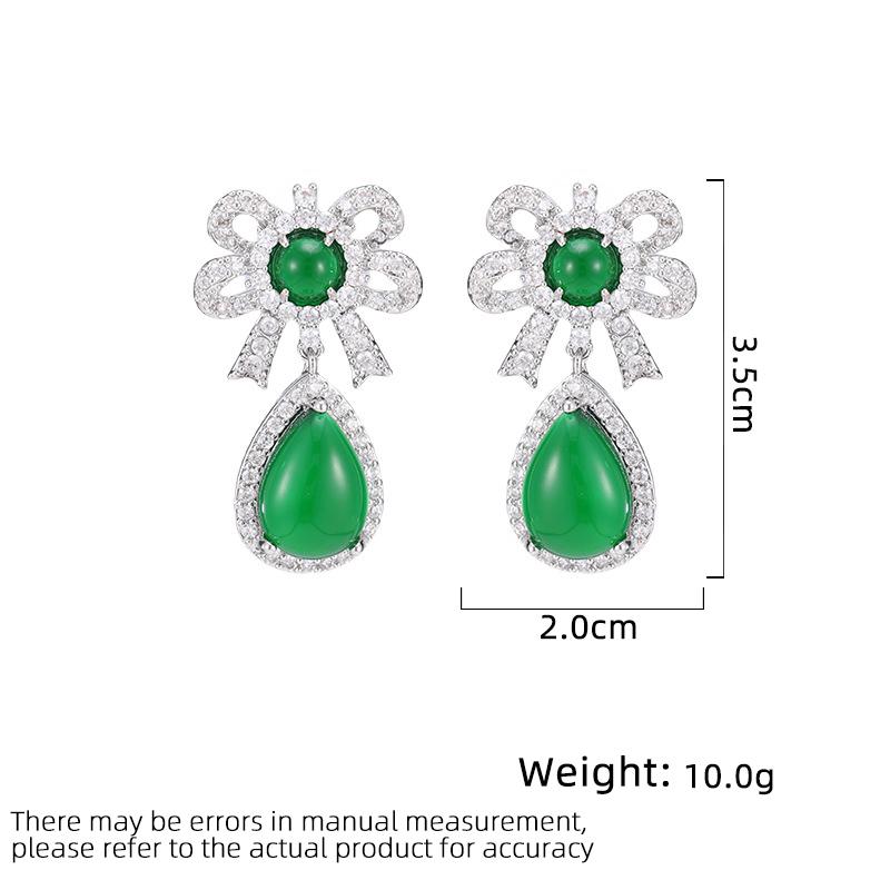 Women's Light Luxury Design Elegant Hollow Bow Pendant Earrings Fashionable And Versatile Niche Design Earrings