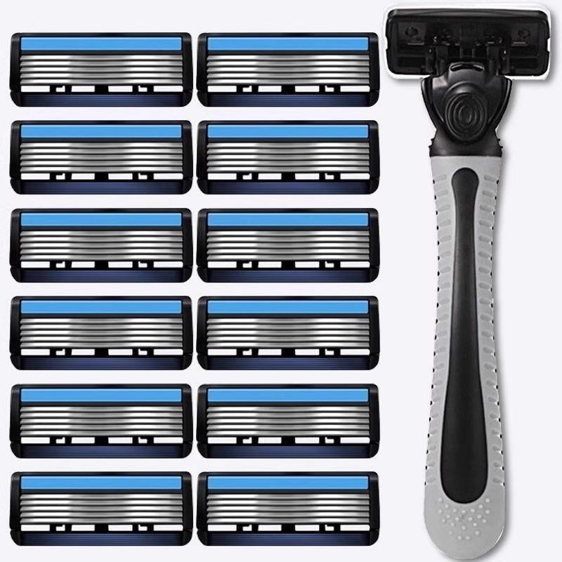Imported Universal Six-Layer and Seven-Layer Blade Manual Razor with Holder