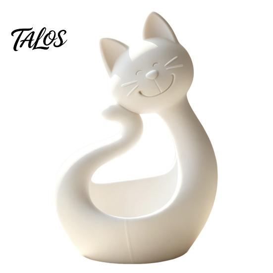 Multipurpose Storage Plate Cat Shape 3D Printed Tray, Matte Finish Decorative Desktop Creative Home Ornament Durable PLA for Bedroom Dressing