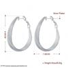 New Hoop Earrings For Women Wedding Gift Fine Europe Jewelry Christmas Gift Engagement Party